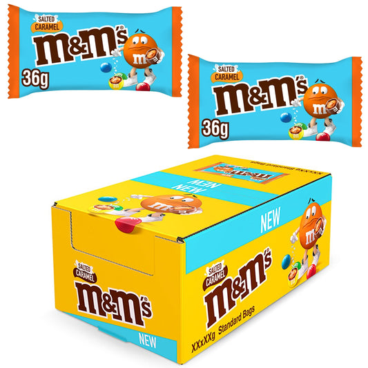 M&M's Salted Caramel Limited Edition Chocolate Bag 36g (Box of 24)