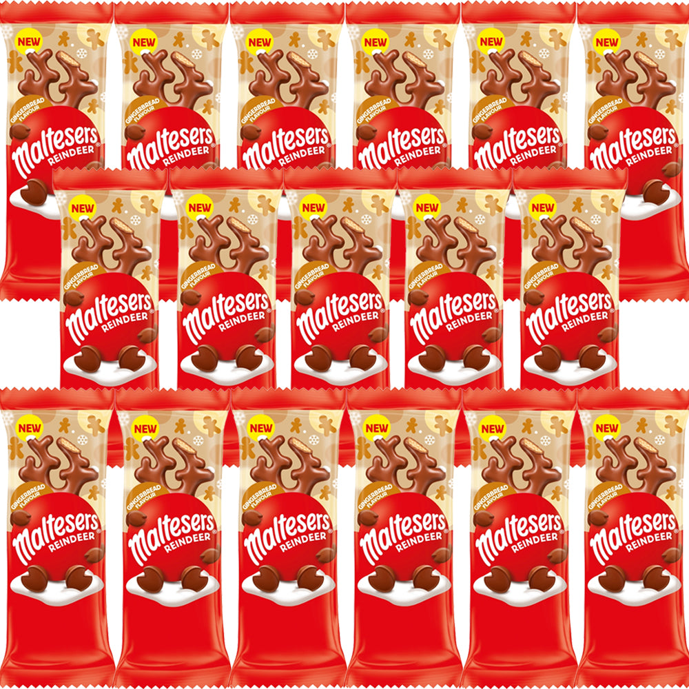 Maltesers Reindeer Gingerbread Chocolate Christmas Treat 15 x 29g