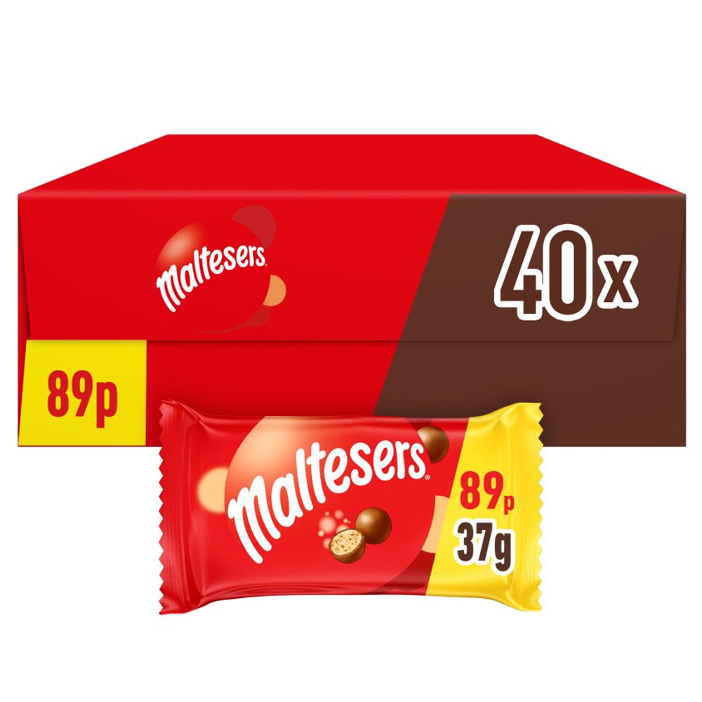 Maltesers Milk Chocolate Bag 37g PMP (Box of 40)