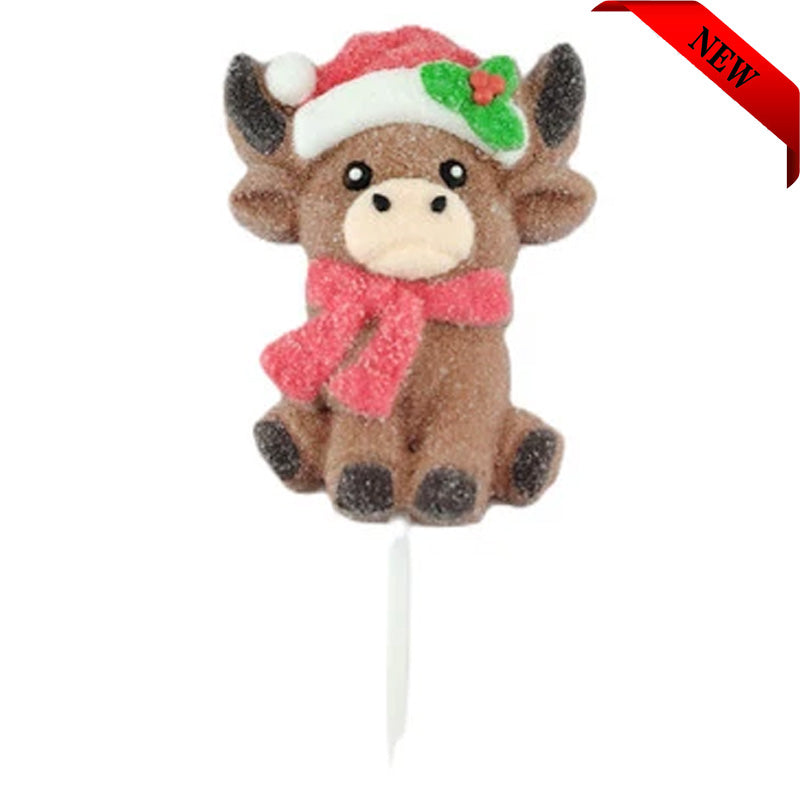 Marshmallow Christmas Highland Cow Pops 50g (Box of 12 Mallows)