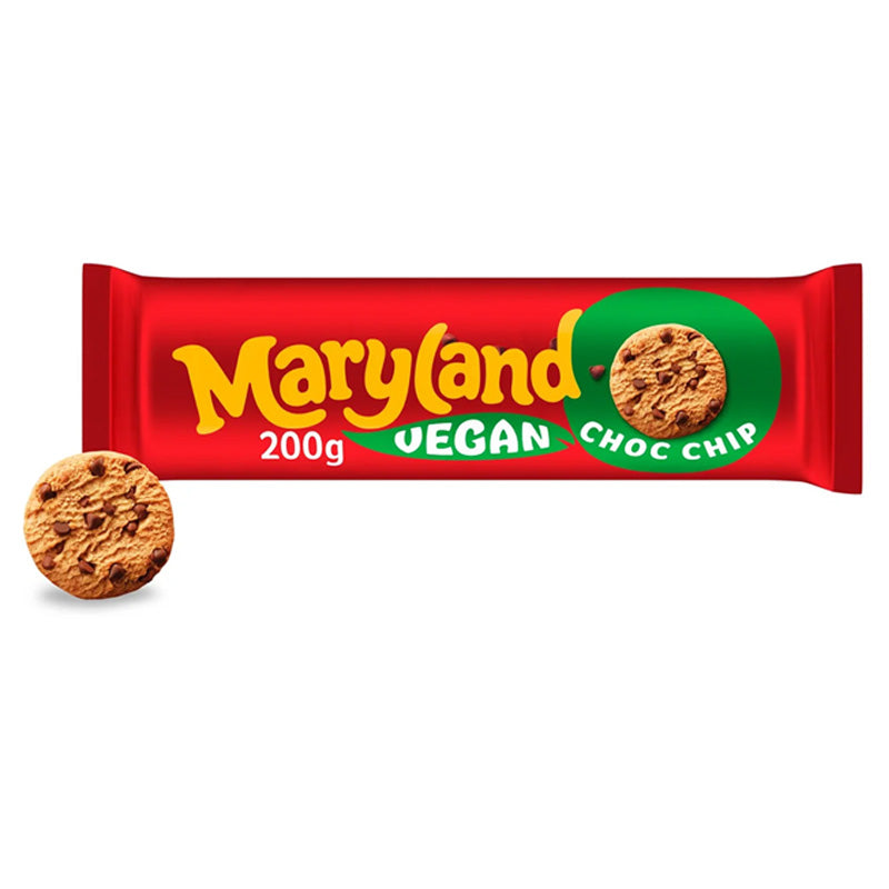 Maryland Vegan Chocolate Chip Cookies 200g x 3 Packs Crunchy Vegan Biscuits