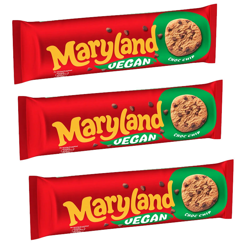 Maryland Vegan Chocolate Chip Cookies 200g x 3 Packs Crunchy Vegan Biscuits