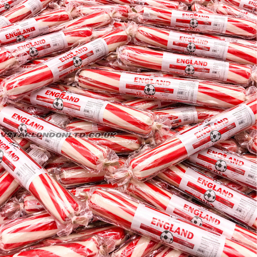 McAdams England World Cup Football Rock Sticks (20 & 40 Count)