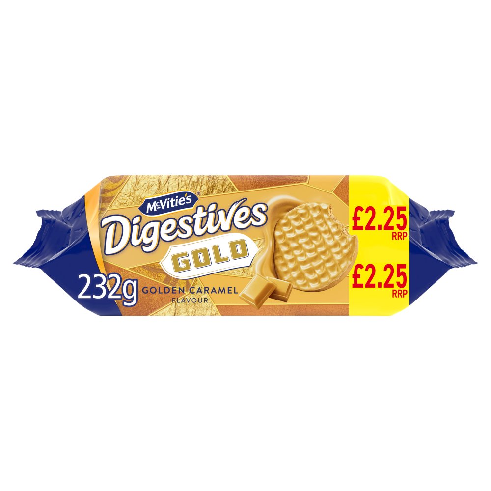 McVitie's Gold Digestive Biscuits 232g PMP (Box of 12)