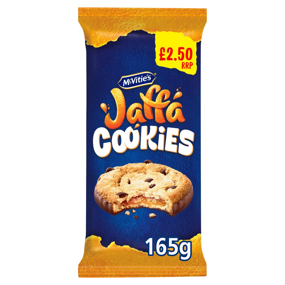 McVitie's Jaffa Cookies 165g Box of 8 Soft Baked Orange Cookies