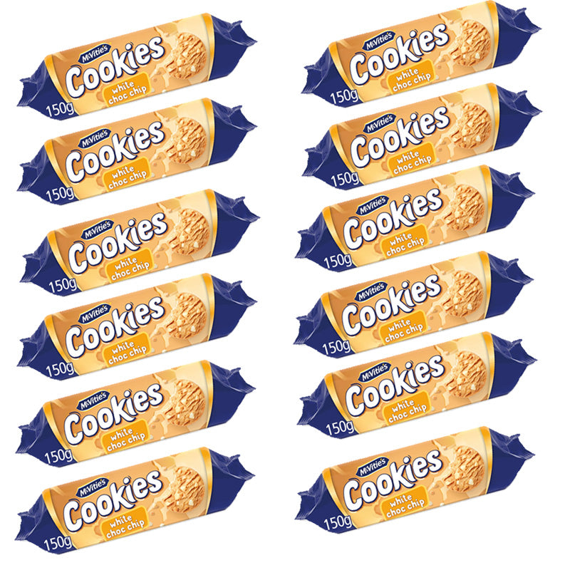 McVitie's The Chunky One White Choc Chip Cookies 150g x 12 Packs