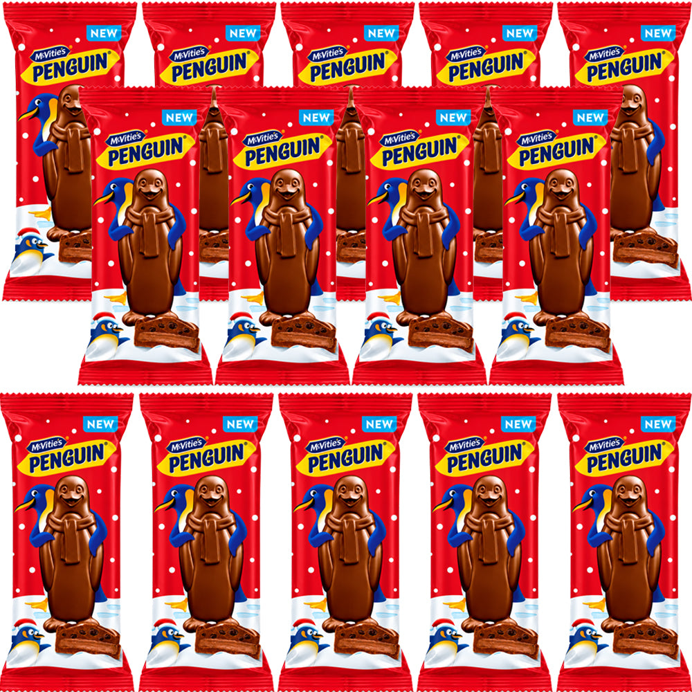 McVitie's Christmas Penguin Milk Chocolate Treat 29g (16 & 32 Bars)
