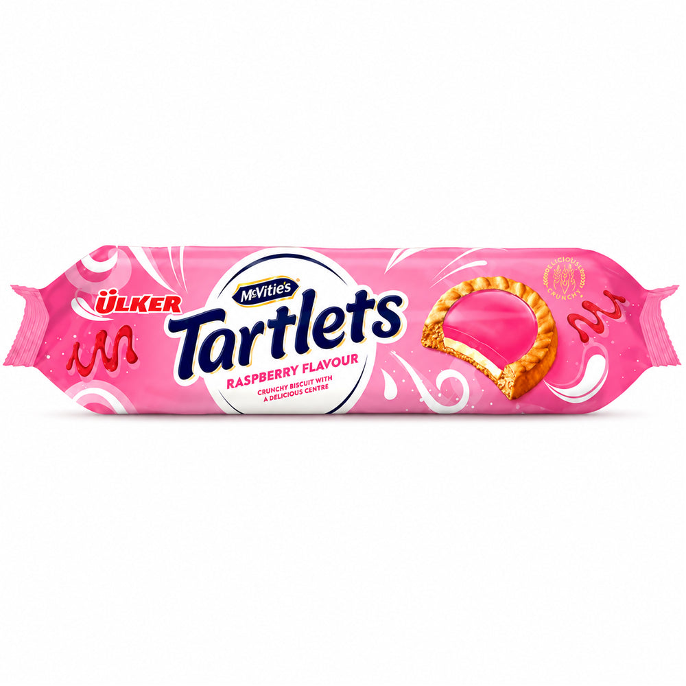 McVitie's Tartlets Raspberry Flavour Biscuits 100g (18 Packs)