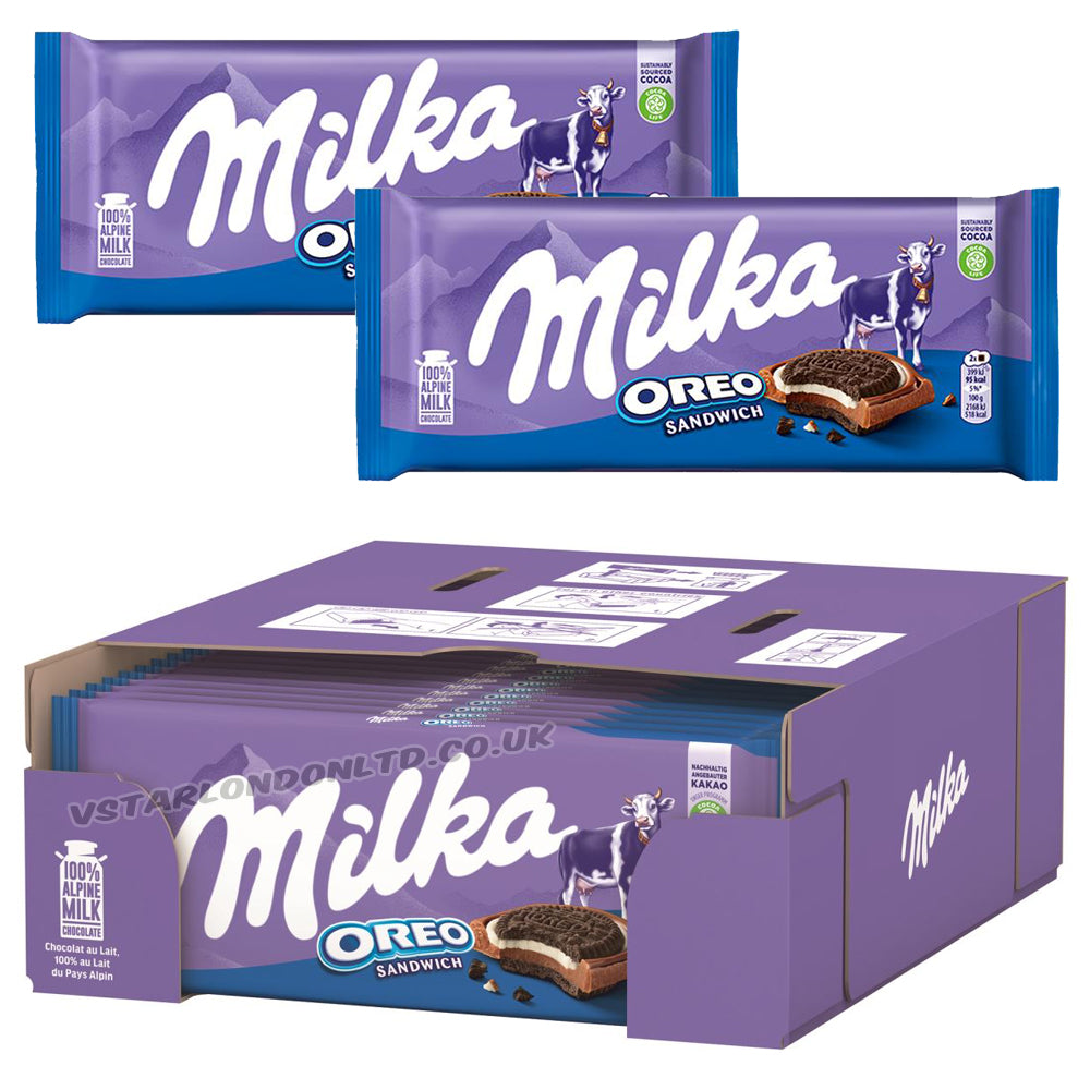 Milka Oreo Sandwich Chocolate Tablet 16 x 92g