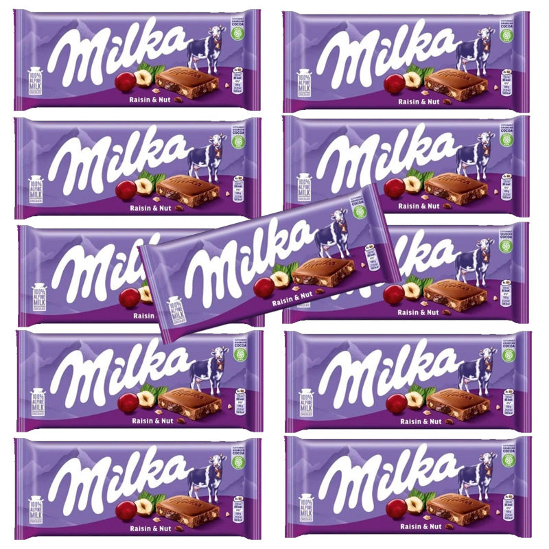 Variety of Milka Chocolate Collections