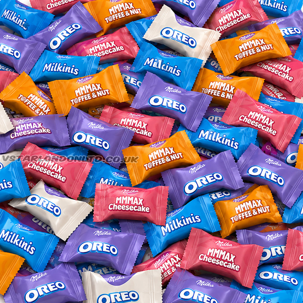 Milka Favourites Chocolate Mix 500g & 1kg – 5 Varieties, Individually Wrapped