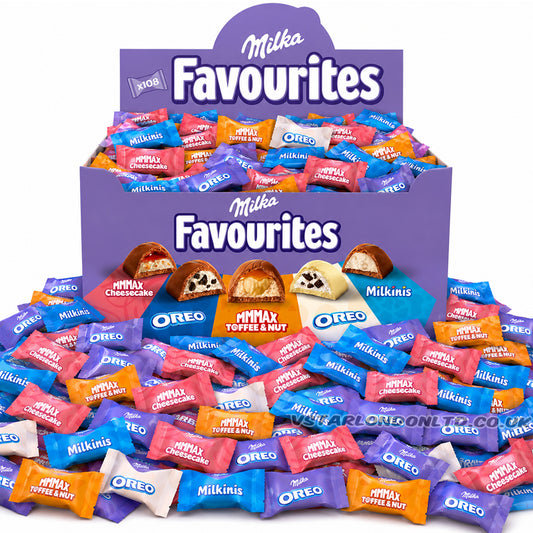 Milka Favourites Chocolate Mix 500g & 1kg – 5 Varieties, Individually Wrapped
