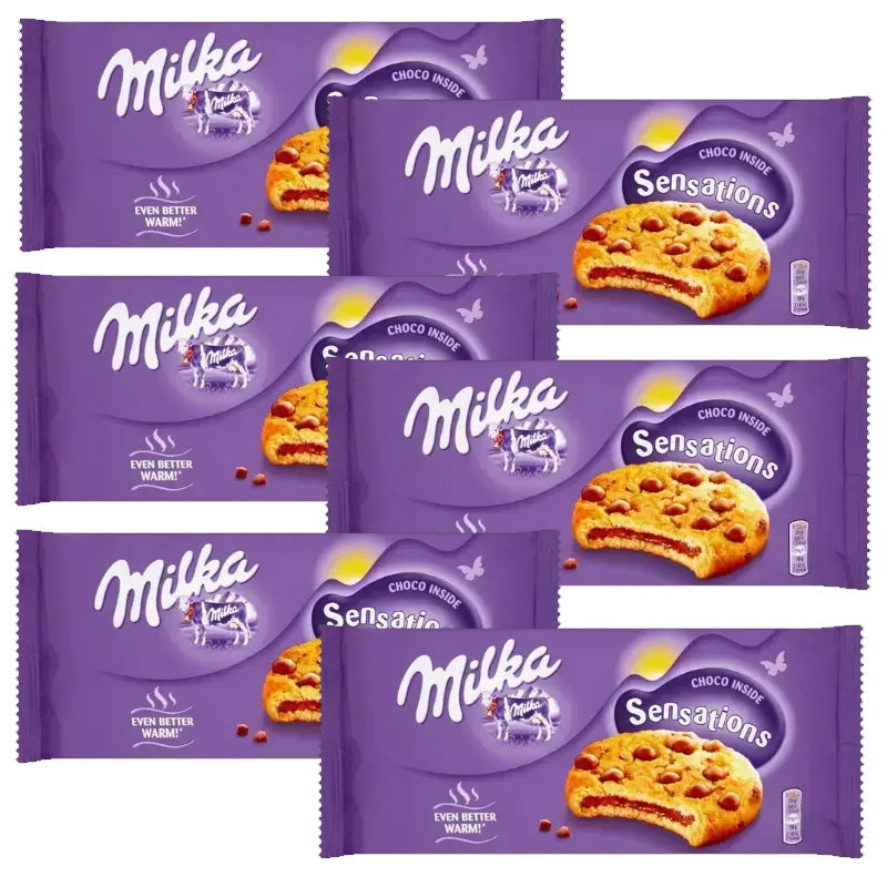 Milka Sensations Choco Inside 156g – Chocolate Biscuits (6 & 12 Packs)