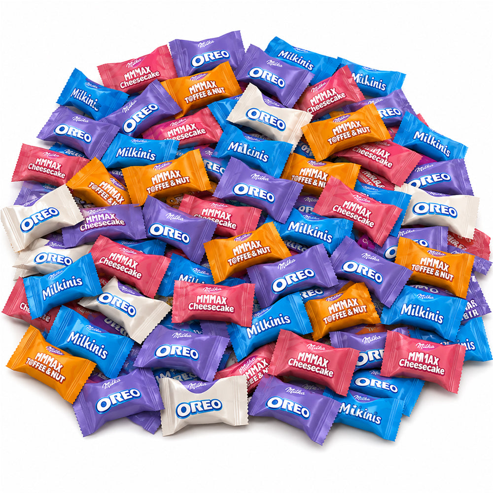 Milka Favourites Chocolate Mix 500g & 1kg – 5 Varieties, Individually Wrapped