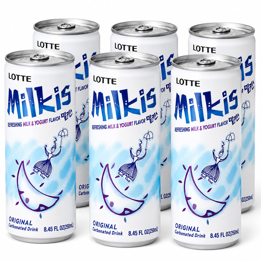 Milkis Refreshing Milk & Yogurt Original Korean Cream Soda 250ml (6 & 12 Cans)