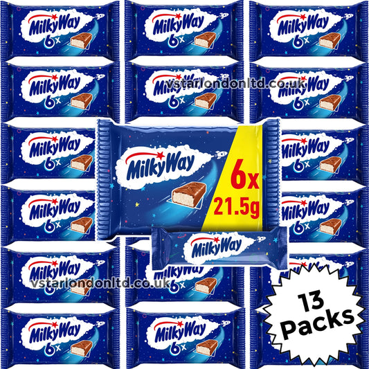 Milky Way Nougat & Milk Chocolate Bars Multipack 13 x 129g