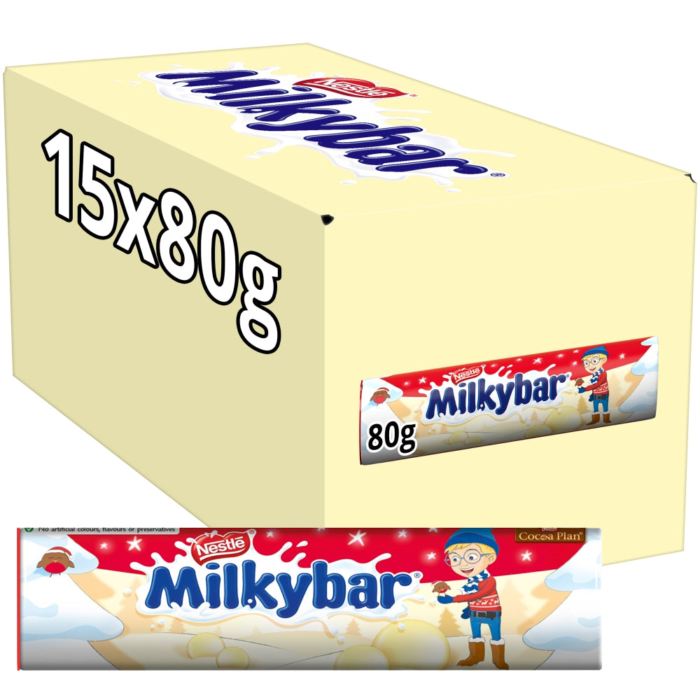 Milkybar Buttons White Chocolate Giant Tube 15 x 80g