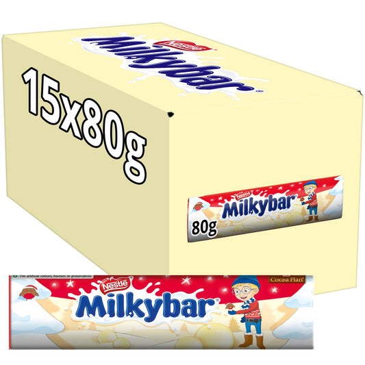 Milkybar Buttons White Chocolate Giant Tube 15 x 80g