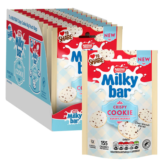 Milkybar Crispy Cookie White Chocolate Buttons 11 x 86g Bags