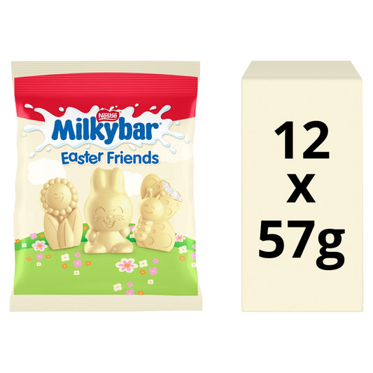Milkybar Easter Friends White Chocolate Figures 57g (Box of 12)