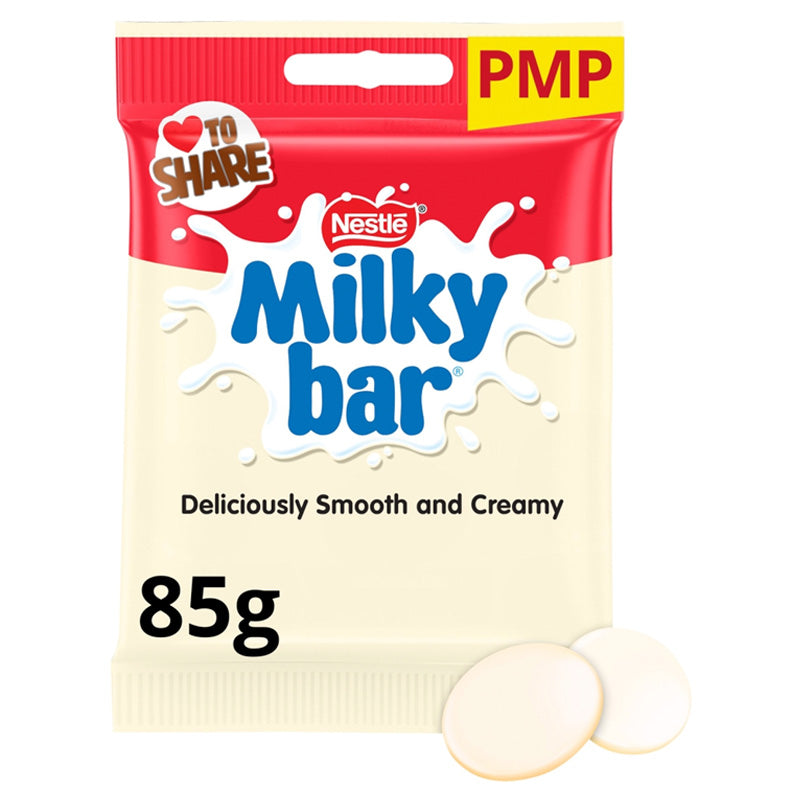 Milkybar Giant Buttons White Chocolate 85g PMP Bags (6 & 12 Bags)
