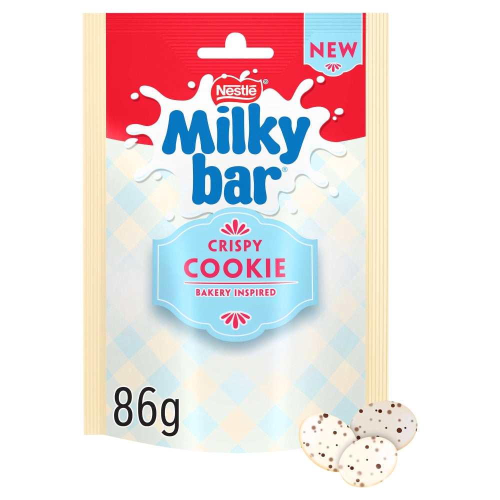 Milkybar Crispy Cookie White Chocolate Buttons 11 x 86g Bags
