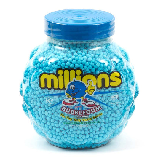 Millions Bubblegum Flavour Chewy Sweets Jar 2.27kg
