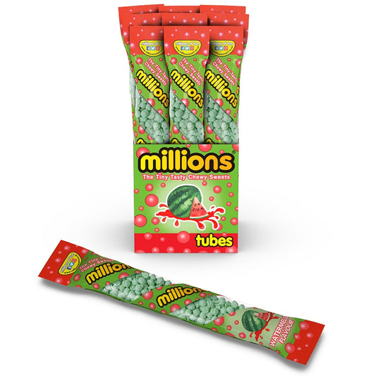 Millions Limited Edition Watermelon Tubes 12 x 55g
