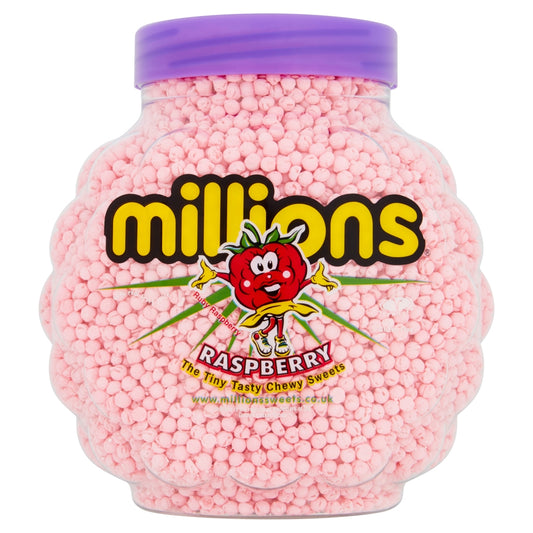 Millions Raspberry Flavour Chewy Sweets Jar 2.27kg