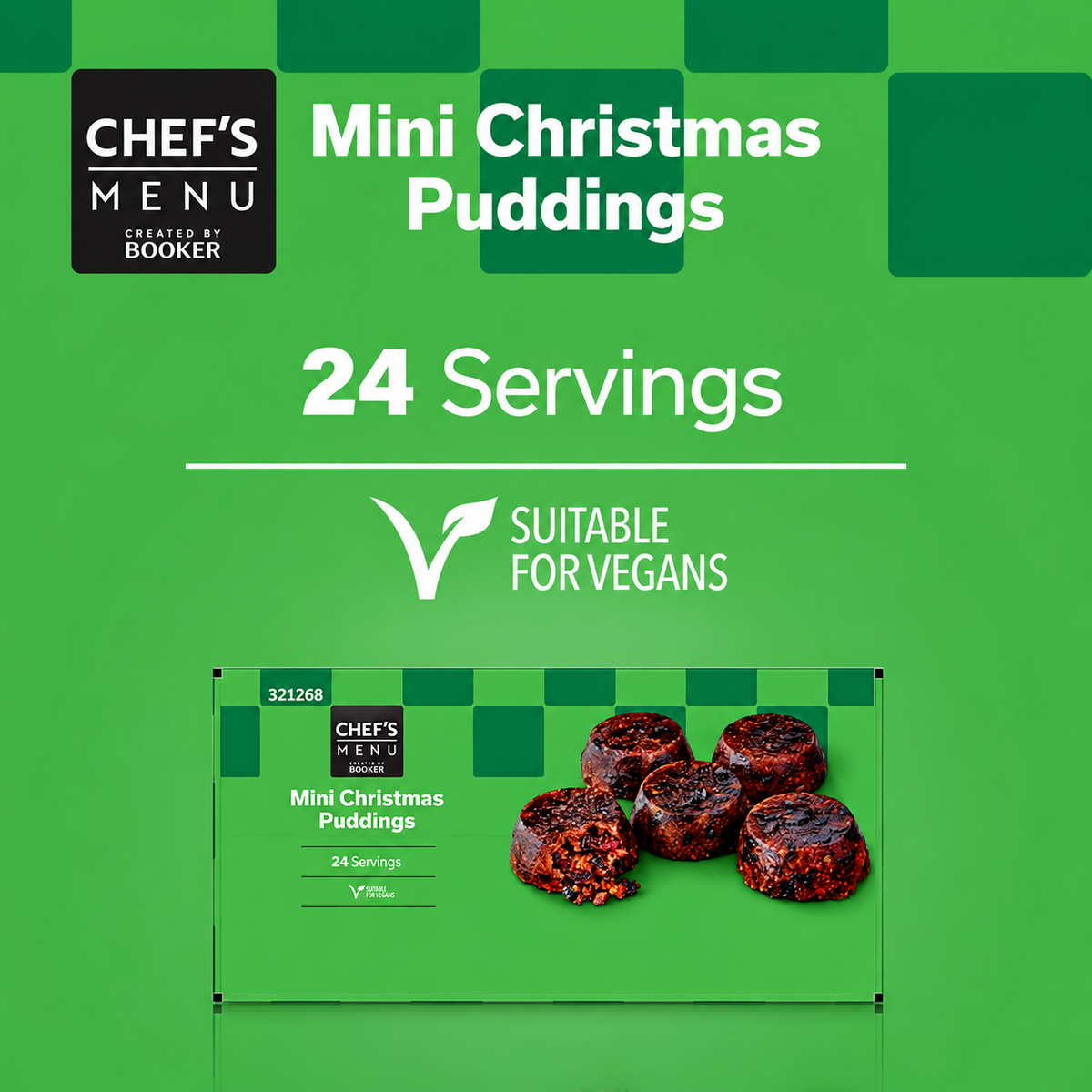 Chef's Menu Mini Christmas Puddings 24 x 100g