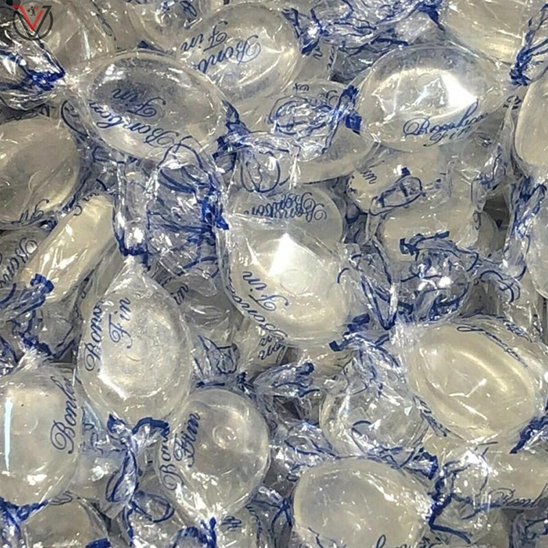 Mint Drops Clear Mint Flavoured Boiled Sweets Individually Wrapped Bulk Candy (1kg-5kg)
