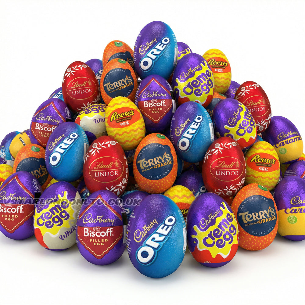 Mixed Chocolate Easter Eggs Multipack – Lindt, Cadbury, Reese’s & More (24 & 48 Eggs)