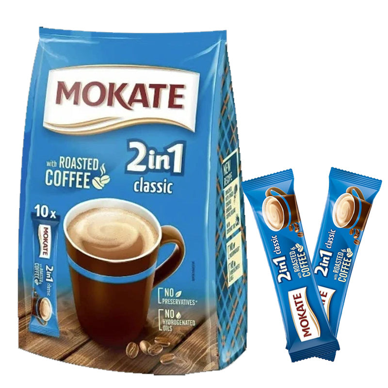 Mokate 2 In 1 Classic Coffee 10x14g Sachets (5 & 10 Packs)