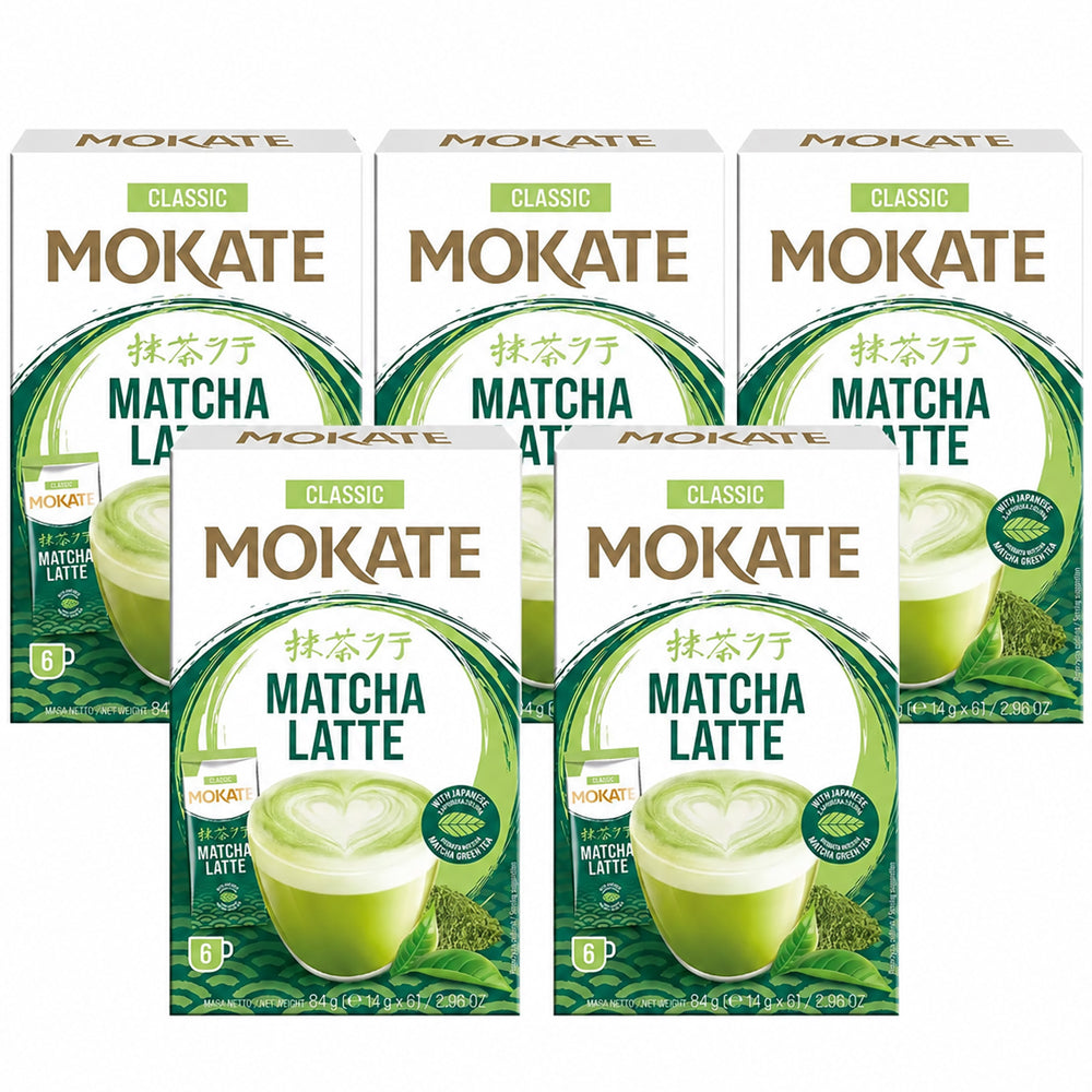 Mokate Matcha Classic Instant Matcha Drink 6 x 14g (Box of 5)