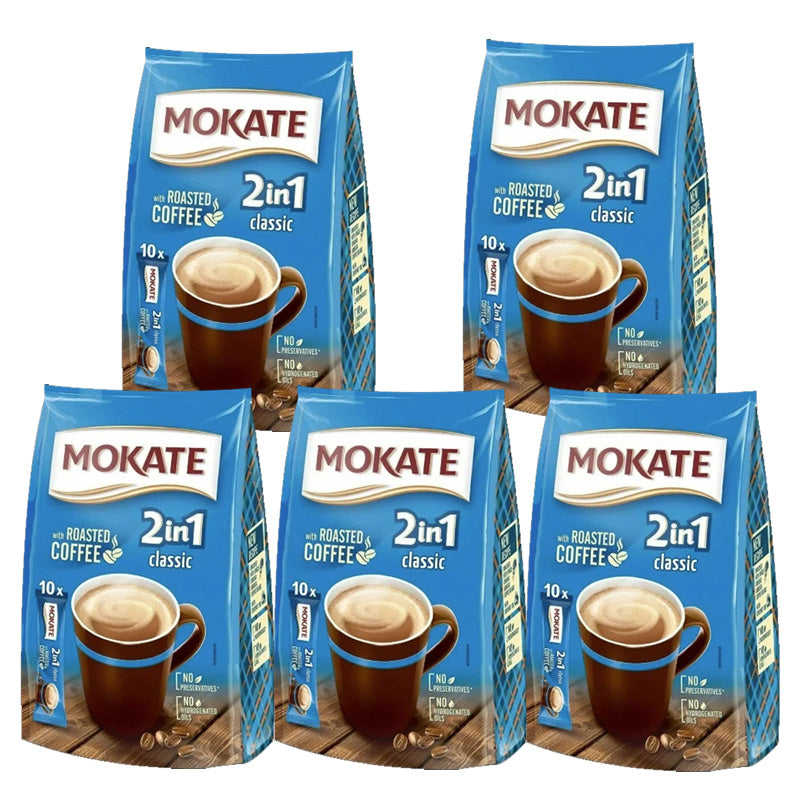 Mokate 2 In 1 Classic Coffee 10x14g Sachets (5 & 10 Packs)