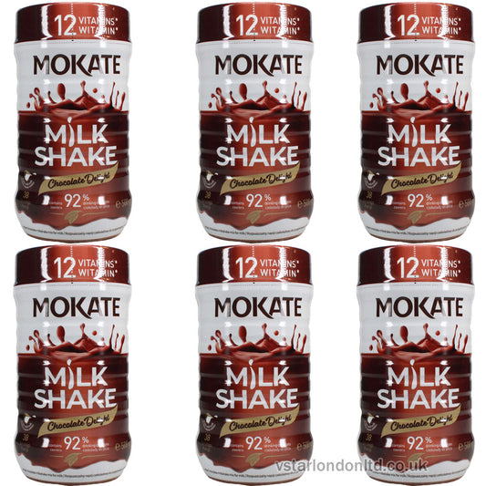 Mokate Milkshake Powder Chocolate 500g – Case of 6 Tubs