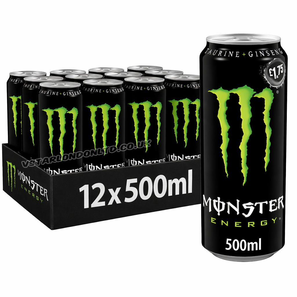 Monster Energy Drink 500ml PMP £1.75 (Case of 12)