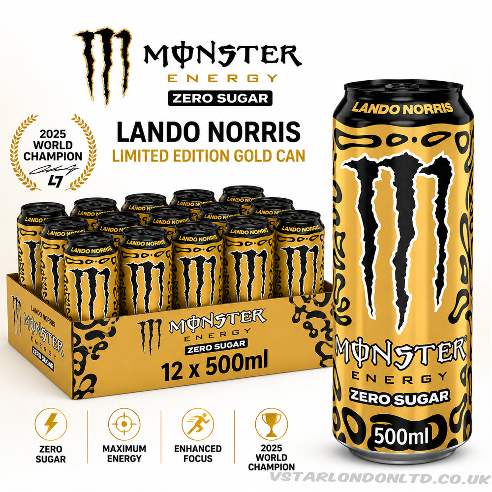 Monster Energy Lando Norris Gold Limited Edition Zero Sugar PMP 500ml (Case of 12)