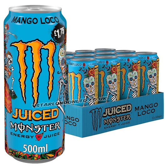 Monster Energy Mango Loco 12 x 500ml PM £1.75 – Halloween Edition