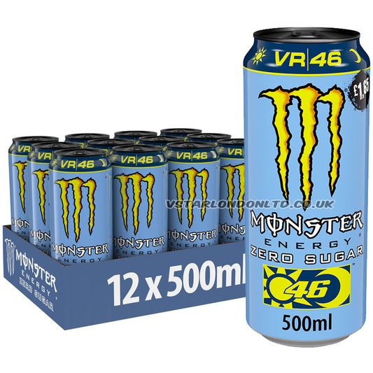 Monster Energy Zero Sugar VR46 The Doctor 500ml (6 & 12 Cans)