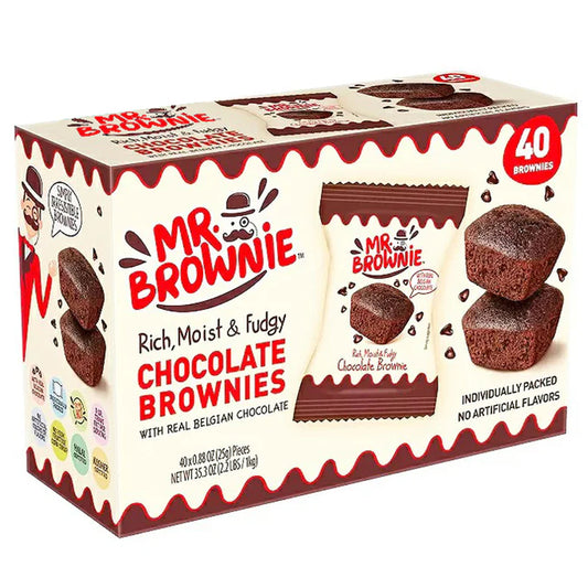 Mr Brownie Chocolate Brownies (40 x 25g)