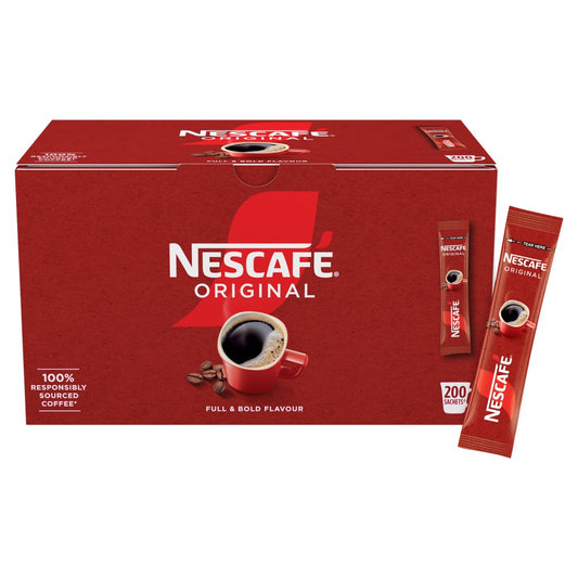 NESCAFE Original Instant Coffee Sachets 200 x 1.8g Sticks