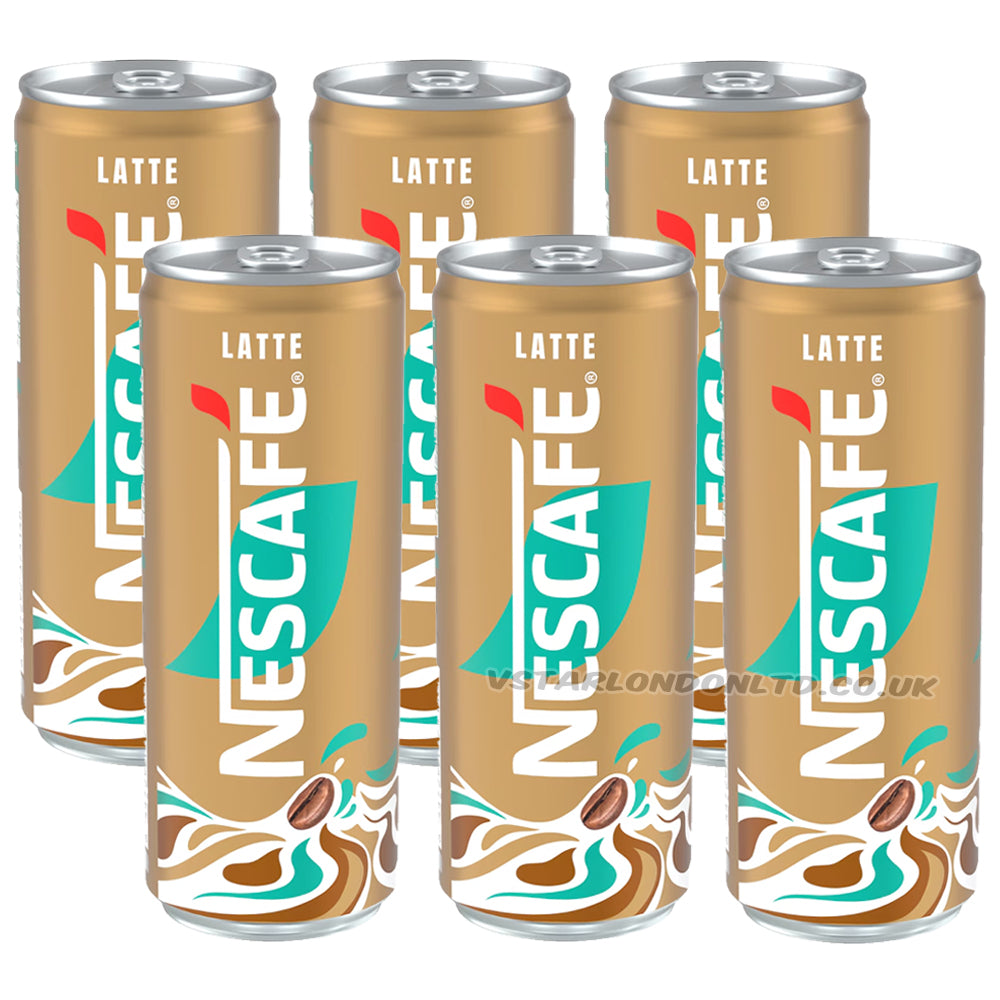 NESCAFÉ Iced Coffee Caramel Latte & Latte Mixed Pack 250ml (6 & 12 Cans)