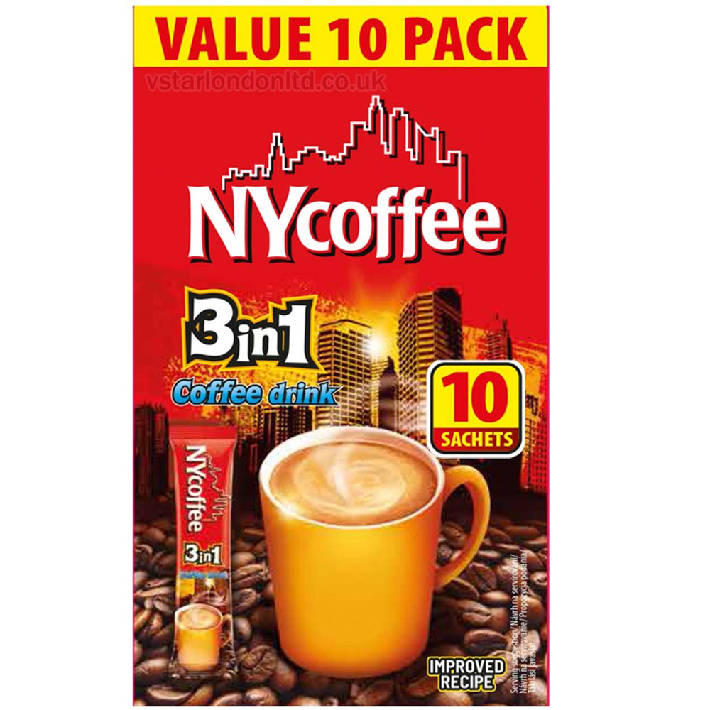 Nycoffee 3 in 1 Coffee Drink (10 Sachets x 14g) 10 Boxes