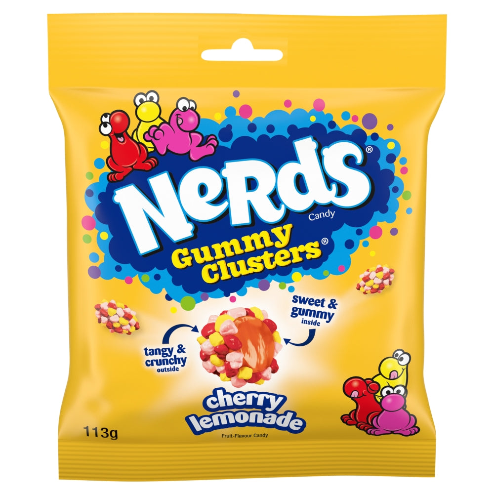 Nerds Gummy Clusters Cherry Lemonade 113g (5 & 10 Bags)