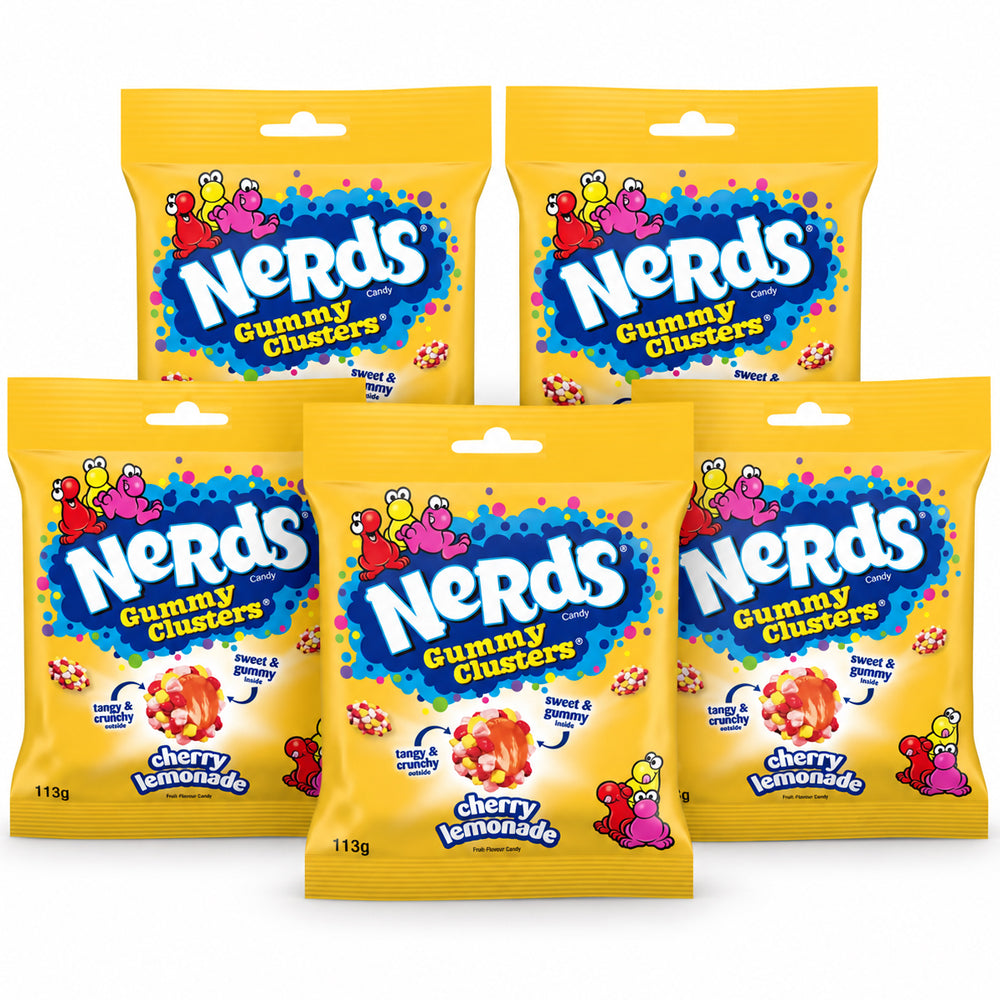 Nerds Gummy Clusters Cherry Lemonade 113g (5 & 10 Bags)