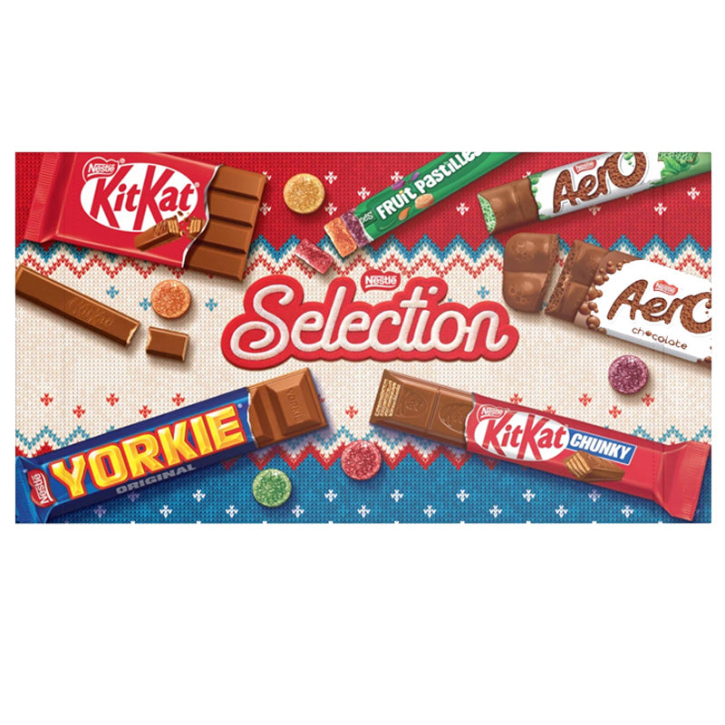 Nestlé Christmas Chocolate Selection Box 223.5g – (5 & 10 Boxes) | KitKat Aero Yorkie