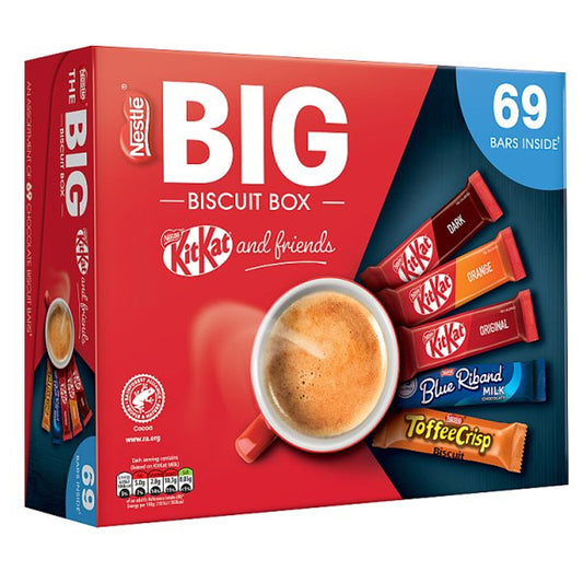 Nestlé KitKat and Friends Big Biscuit Box 1.357kg | 69 Assorted Chocolate Biscuit Bars