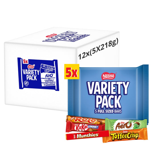 Nestlé Variety Milk Chocolate Multipack 12 x 218g