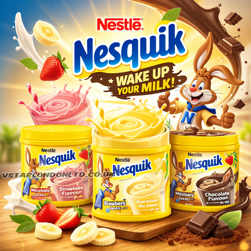 Nestlé Nesquik Milkshake Powder 300g | Chocolate, Strawberry & Banana